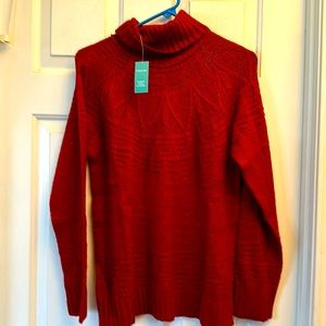 Medium Red loose fit turtle neck Maurice’s sweater